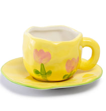 Load image into Gallery viewer, Yellow Tulip Ceramic Mug
