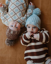 Load image into Gallery viewer, Freckles the Label - Cotton Knit Romper | Tiramisu Stripe
