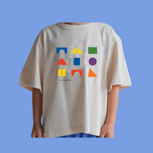 Load image into Gallery viewer, Golden Child - The Primary Colours Short Sleeve Children&#39;s T-shirt - Cream
