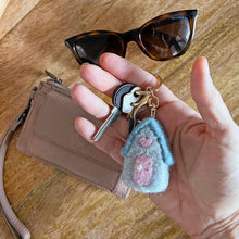 Load image into Gallery viewer, Felt House Keychain Charm
