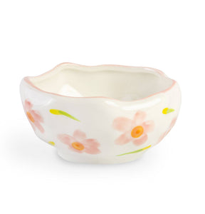 Pink Flower Ceramic Bowl