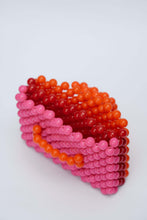 Load image into Gallery viewer, BEADED CARD PURSE - MULTI PINK

