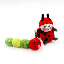 Load image into Gallery viewer, Red Lady Bird Rattle – Garden-Themed Toy
