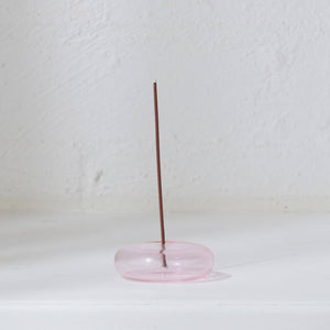 Gentle Habits - Glass Vessel Incense Holder - Pink