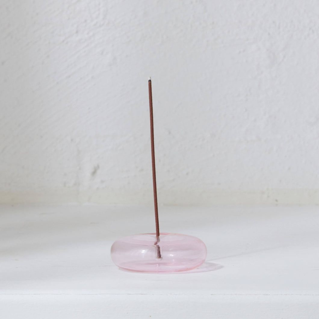 Gentle Habits - Glass Vessel Incense Holder - Pink