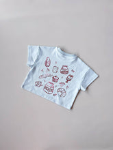 Load image into Gallery viewer, Freckles the Label - Breakfast Club Tee | Sky
