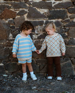 Freckles the Label- Cotton Knit Jumper | Bluebell