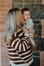 Load image into Gallery viewer, Freckles the Label - Cotton Knit Romper | Tiramisu Stripe

