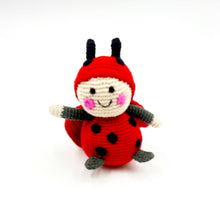 Load image into Gallery viewer, Red Lady Bird Rattle – Garden-Themed Toy
