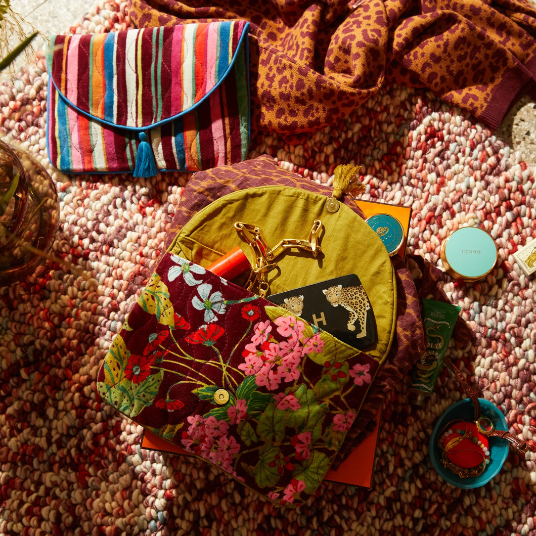 Sage X Clare - Genevieve Velvet Clutch