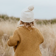 Load image into Gallery viewer, Grown Slub Pom Pom Beanie - Milk
