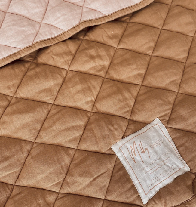 Milky Designs - Play Rug - Clay/Dusty Pink