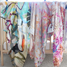 Load image into Gallery viewer, Kelsie Rose Muslin Swaddle - Jungle
