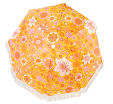 Load image into Gallery viewer, Kollab - Umbrella Large Retro Floral Mustard
