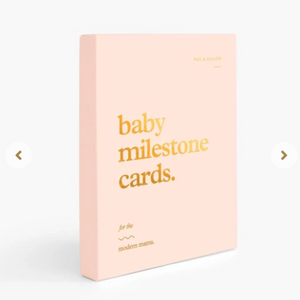 Fox & Fallow - Baby Milestone Cards - Cream