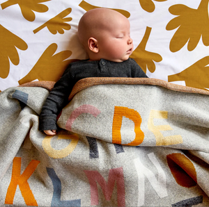 Castle - Alphabet Baby Knit Throw