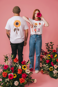 With Love Mens Floral Tee