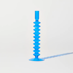 House of Nu Nu - Zig Zag Candle holder Blue