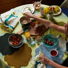 Load image into Gallery viewer, Sage X Clare - ONGAR DOILY PLACEMAT SET - SPROUT
