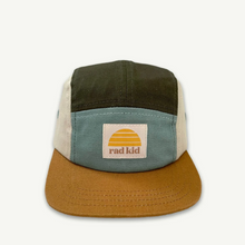 Load image into Gallery viewer, Banabae - Rad Kid Spliced 5 Panel Cap Khaki
