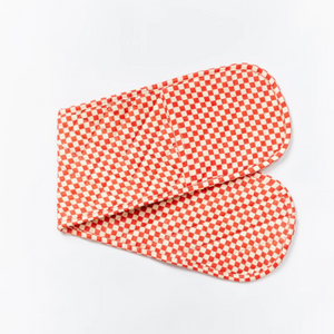 Bonnie & Neil - Tiny Checkers Red long pot holder