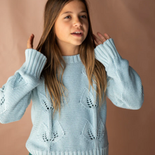 Load image into Gallery viewer, Bella + Lace Minty Knitted Jumper
