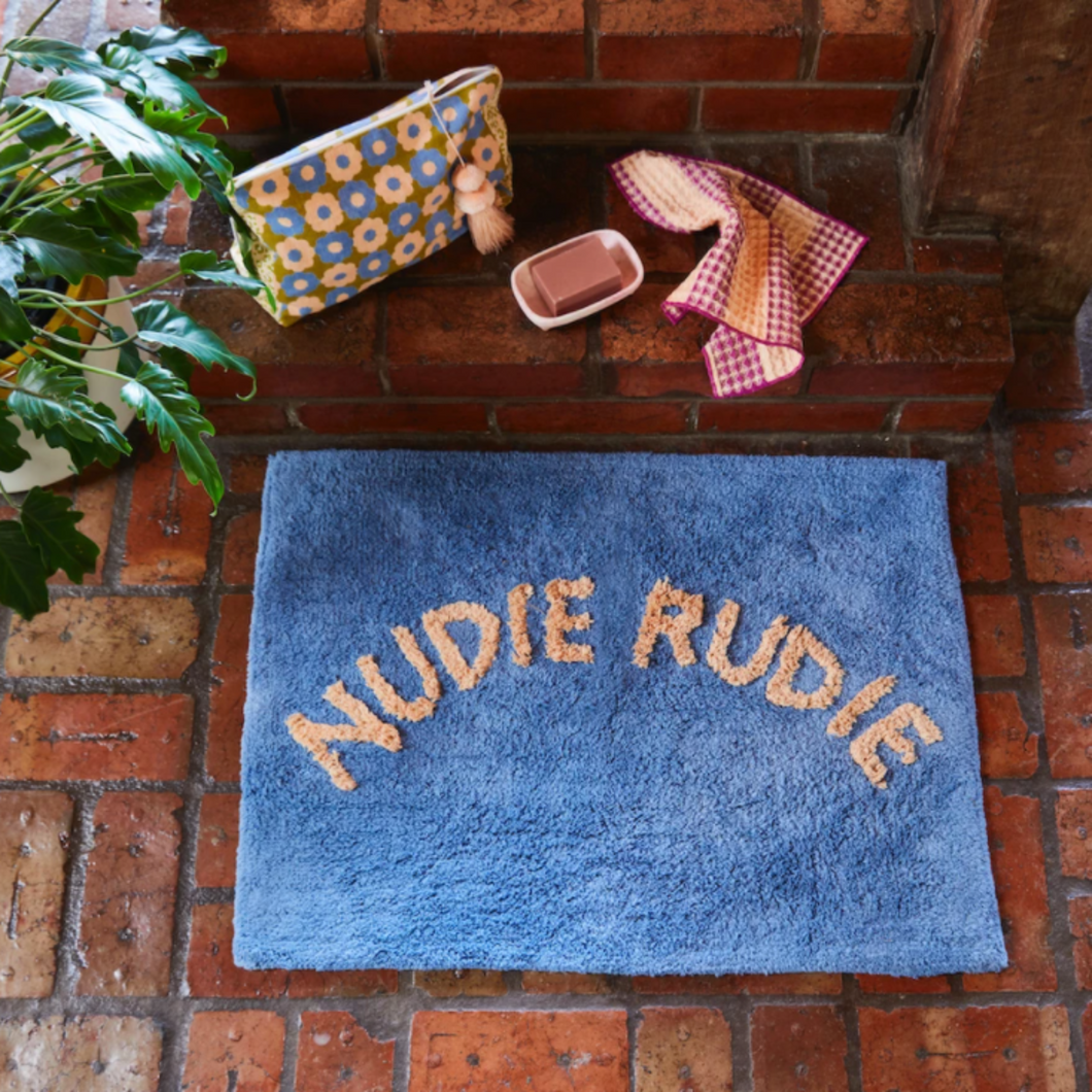 Sage x Clare Tula Nudie Bath Mat - Cornflower